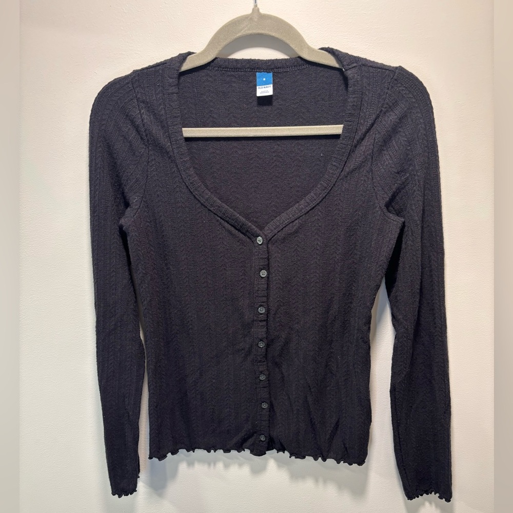 Old Navy Black Cardigan Sweater